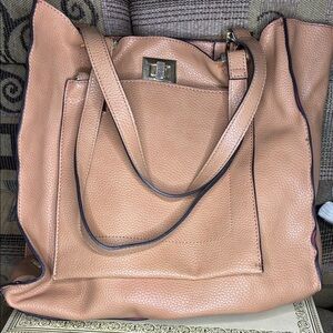 Steve Madden Elegant Tan Leather Tote Bag